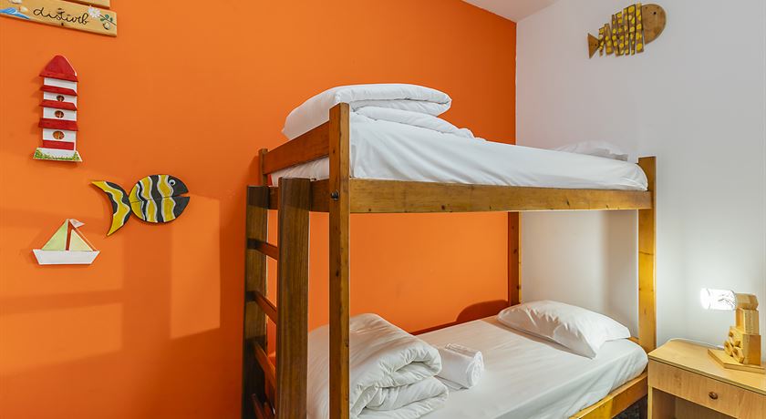 Bed in a 4-bed male dorm