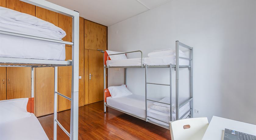 Bed in a 4-bed male dorm