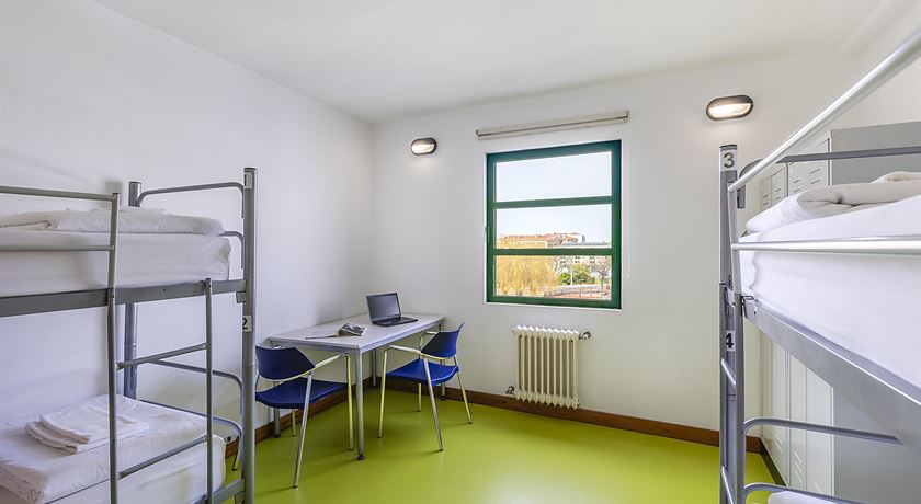 Bed in a 4-bed male dorm