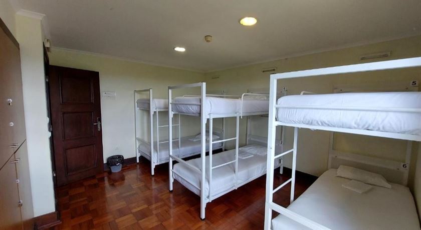 Bed in a 4-bed male dorm