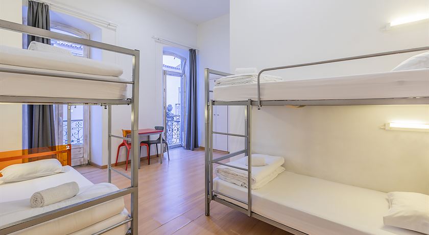 Bed in a 4-bed male dorm
